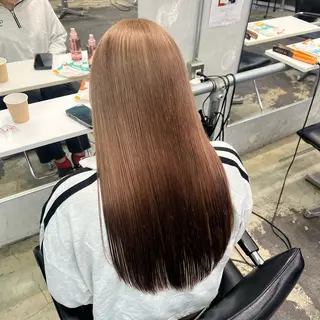 ロング カラー ヘアアレンジ 🌷韓国淡色ブリーチ 特化／りの🪽のヘアスタイル