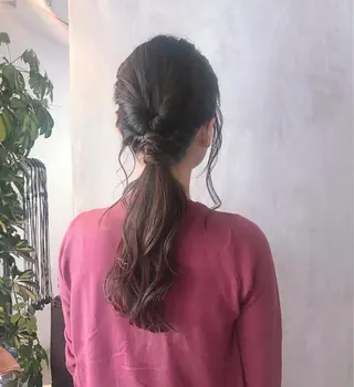 セミロング カラー ヘアアレンジ stylist/蛯谷 珠里のヘアスタイル