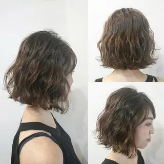ミディアム カラー ASUSIA所属・stylist YUKIのヘアスタイル