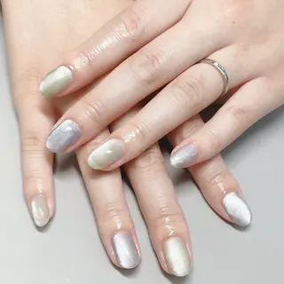 ネイル 艶/マグネット/網紅 /韓国/岩下りほのネイルデザイン