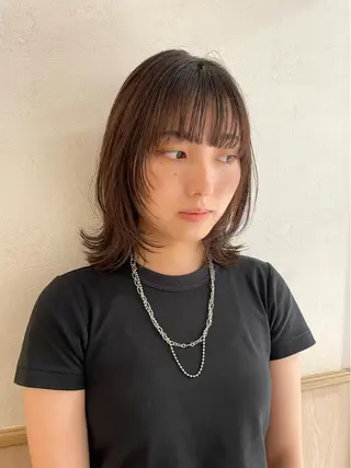 ミディアム haru/レイヤー/ ウルフのヘアスタイル