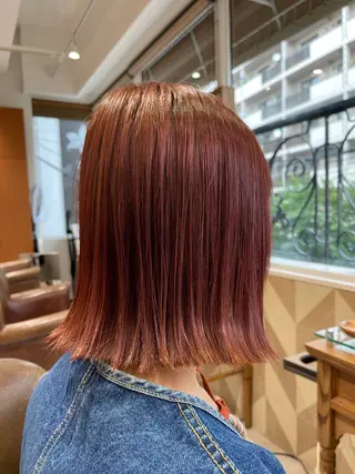 ミディアム カラー やまだ まいのヘアスタイル