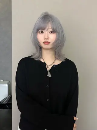 セミロング カラー OPShair所属・sion ✰デザインカラーのヘアスタイル