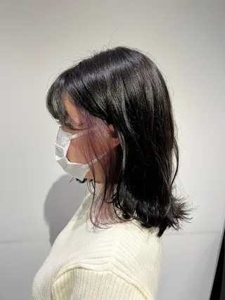 ミディアム カラー 【暖色カラー特化】 中山由梨のヘアスタイル