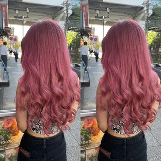 セミロング カラー 👑派手髪/カット 👑ANRYのヘアスタイル