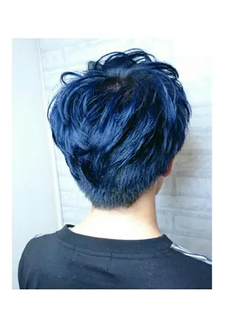 ショート メンズ カラー JIL BLAN 京都所属・RU RIのヘアスタイル