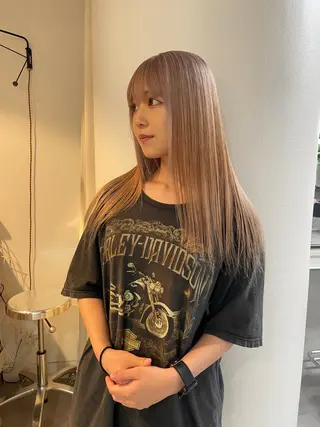 ロング カラー laff 新宿所属・ボブ/ケアパーマ/ レイヤー/縮毛矯正のヘアスタイル