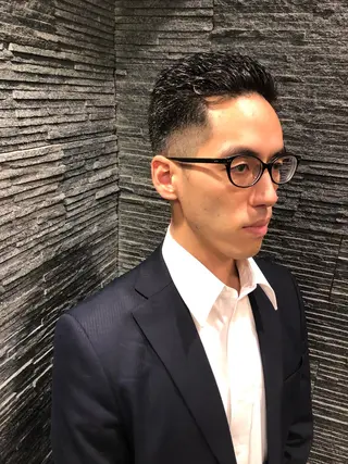 ショート パーマ メンズ HIRO GINZA BARBER SHOP 大阪所属・木村 りきのヘアスタイル