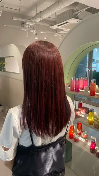 ロング カラー 髪質改善/暖色カラー /レイヤーカット/翠のヘアスタイル