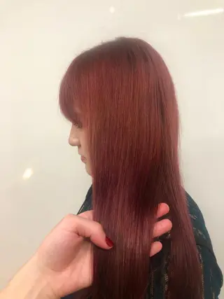 ロング カラー 桑原 菜摘のヘアスタイル