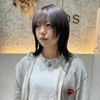 ミディアム カラー 🌱ブリーチ・透明感 カラー/mapi🦭のヘアスタイル