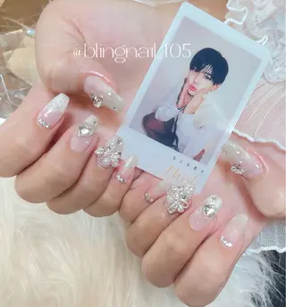 ネイル 23時まで❤︎韓国、 ワンホンネイルのネイルデザイン