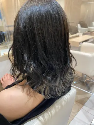 ミディアム カラー 塩谷黎✨ブリーチ無W カラーメンズパーマ✨のヘアスタイル