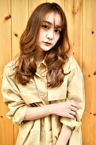 セミロング カラー パーマ 【ブゾン高田馬場】 ☀️小岩太陽☀️のヘアスタイル