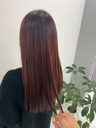 ロング 難しい髪質の縮毛矯正 高岡/射水/髪質改善のヘアスタイル