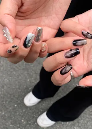 ネイル kana/モード ・グランジ໒꒱のネイルデザイン