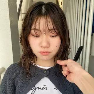 ミディアム カラー パーマ メンズ yiye 青山所属・無料カットモデル募集 🌱ひょうがのヘアスタイル