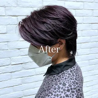 ショート カラー メンズ レディースヘア💫 加藤たいが🐯のヘアスタイル