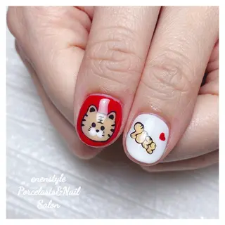 ショート ネイル 👑enen style👑のネイルデザイン