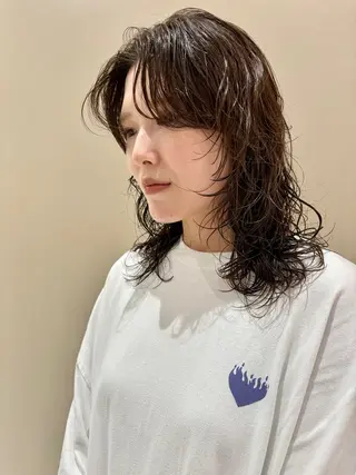 ミディアム パーマ 🌿ショート🌿 パーマ🌿淳平のヘアスタイル