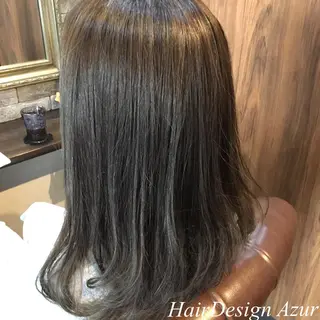 セミロング カラー パーマ HairDesign Azurのヘアスタイル