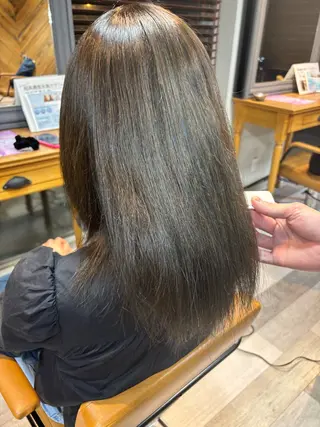 セミロング カラー モデル募集中🐈‍⬛ 南隆之輔のヘアスタイル