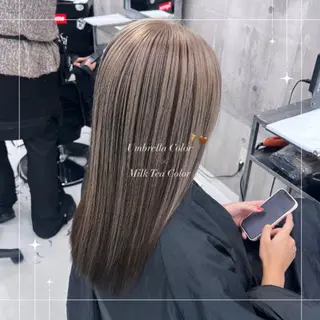 ロング 🪼RINA/寒色 艶髪カラー💙のヘアスタイル