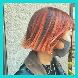 ショート カラー ヘアアレンジ Maestro所属・🪼個性、雰囲気🪼 ⛈オカダ🎧のヘアスタイル