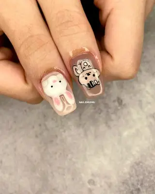 ネイル 3dパーツ/流行り 👧shushu❤️のネイルデザイン