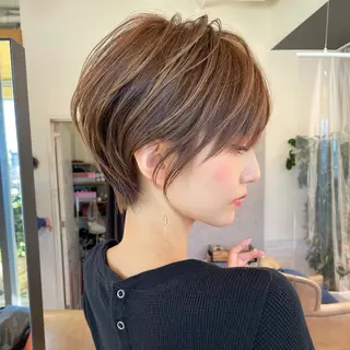 ショート 無料カットモデル /小顔ショート/荒砂のヘアスタイル