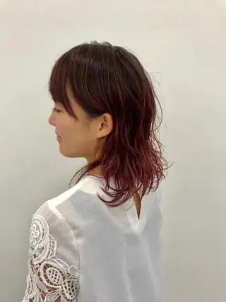 ミディアム カラー 平田 健一のヘアスタイル