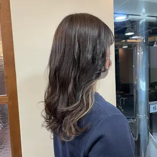 ロング カラー NiCHE avenir吉祥寺所属・💜カラー/縮毛矯正 /NARUKA💜のヘアスタイル