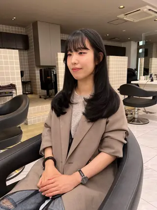 セミロング カラー 韓国レイヤーカット /REIのヘアスタイル