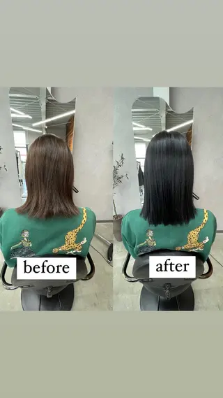 ミディアム カラー LITA hair所属・鄭 弘志のヘアスタイル