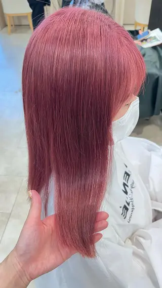 セミロング カラー 暖色専門美容師🎀 お客様満足度◎のヘアスタイル