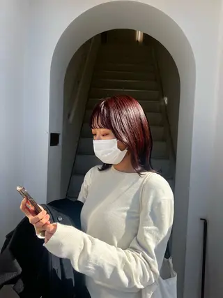 ミディアム Sayaka サヤカのヘアスタイル