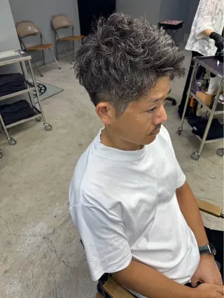 ショート パーマ メンズ メンズ専門サロン wokeのヘアスタイル
