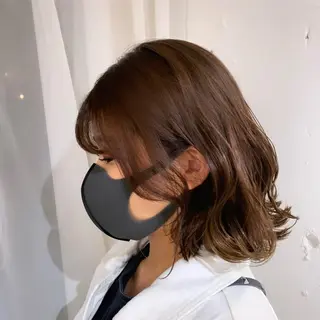 ミディアム カラー 濱本 新奈 / 髪質改善のヘアスタイル