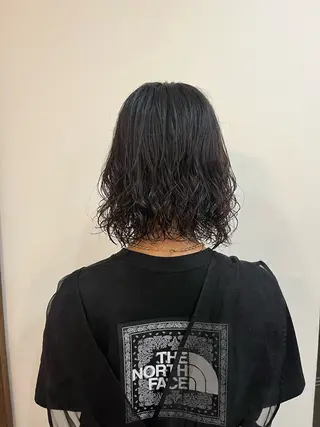 ミディアム パーマ パーマ／透明感 🍃Hidetoraのヘアスタイル