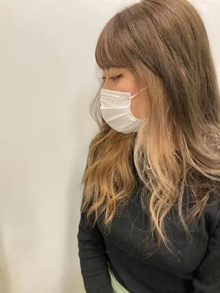 ロング カラー 新田龍之輔 →メンズ／派手髪のヘアスタイル