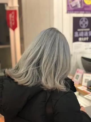 ミディアム カラー 永井大樹✨ 透明感カラー✨のヘアスタイル