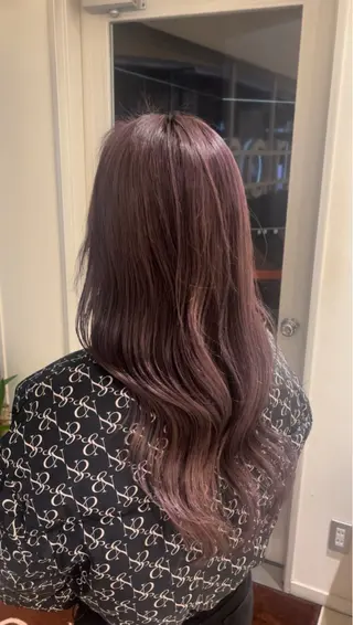 ロング カラー 💖大人韓国ヘア💖 韓国艶カラー【銀座】のヘアスタイル