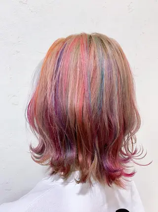 ミディアム カラー 天野 開のヘアスタイル