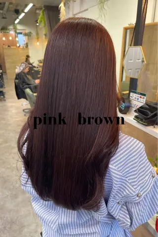 セミロング カラー charm《銀座》 ヘアセット/縮毛矯正のヘアスタイル