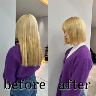 ショート カラー 池袋/似合わせ/縮毛 髪質改善【ugen】のヘアスタイル