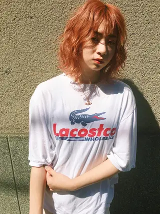 セミロング カラー 🧡色落ちまで2度綺 麗なカラー🧡ヨシキのヘアスタイル