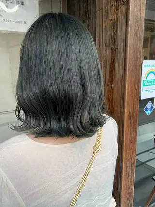 セミロング カラー 平野 優奈のヘアスタイル