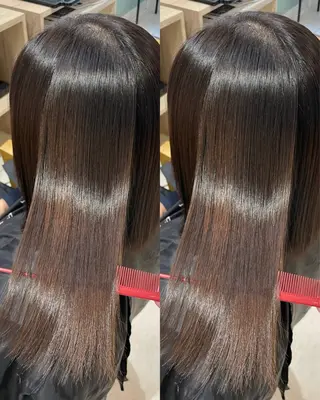 ミディアム 藤本 都のヘアスタイル