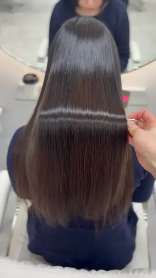 ロング 美髪縮毛矯正／ツヤ 髪カラー🫧つばさのヘアスタイル