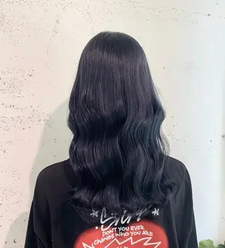 セミロング カラー 透明感カラー🎀／ マツエクのヘアスタイル